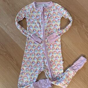 Little Sleepies zippy “Pastel Rainbows”